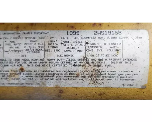 Caterpillar 3406 Engine Assembly