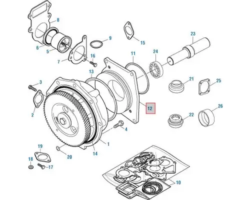 Caterpillar 3406 Water Pump