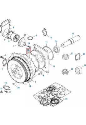 Caterpillar 3406 Water Pump