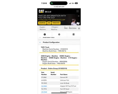 Caterpillar 3408DI Engine Assembly