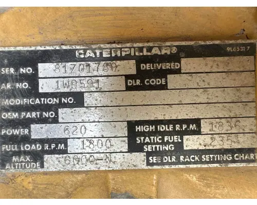 Caterpillar 3412 Engine Assembly