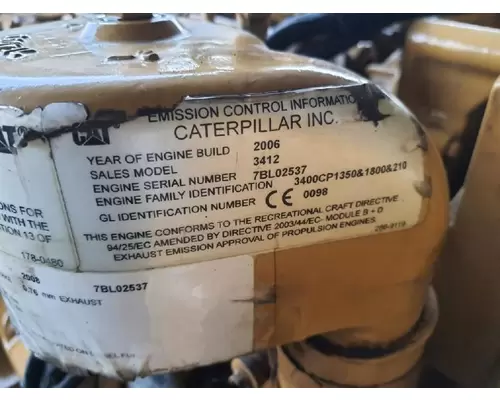 Caterpillar 3412 Engine Assembly
