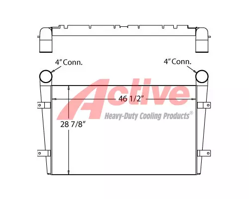 Charge Air Cooler (ATAAC) Caterpillar 345 Active Radiator