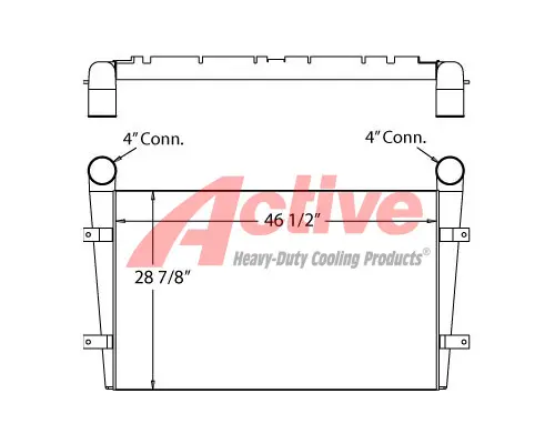 Charge Air Cooler (ATAAC) Caterpillar 345 Active Radiator