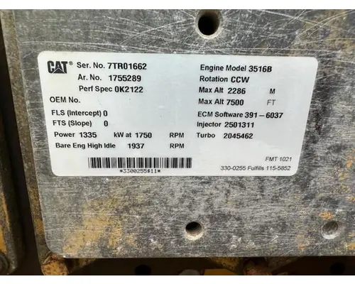Caterpillar 3516 Engine Assembly