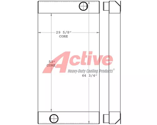 Charge Air Cooler (ATAAC) Caterpillar 4036 Chipper Active Radiator