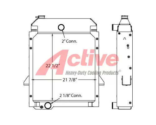 Caterpillar 416C; 416D; 420D; 424D; 426C; 428C; 428D; 430D; 43 Radiator