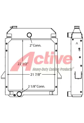 Caterpillar 416C; 416D; 420D; 424D; 426C; 428C; 428D; 430D; 43 Radiator