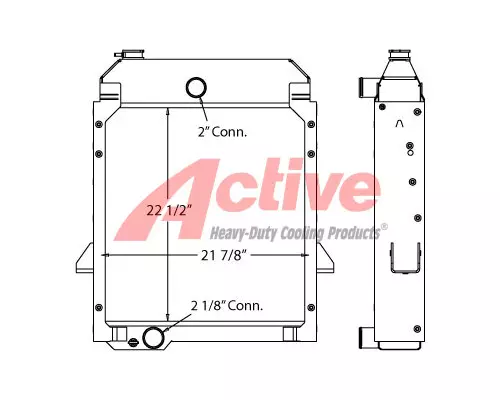 Radiator Caterpillar 416C; 416D; 420D; 424D; 426C; 428C; 428D; 430D; 43 Active Radiator