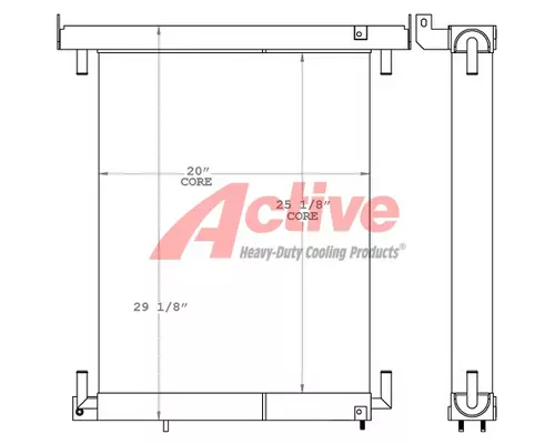 Cooling Assy. (Rad., Cond., ATAAC) Caterpillar 416E Active Radiator