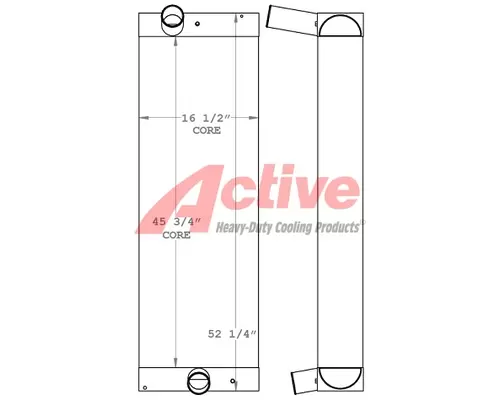 Charge Air Cooler (ATAAC) Caterpillar 973D Active Radiator