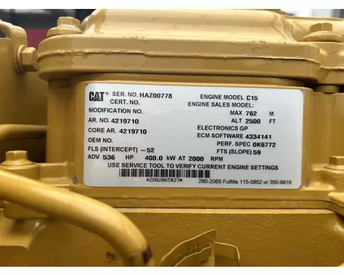 Caterpillar C-15 Engine Assembly