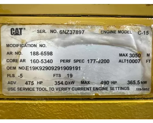 Caterpillar C-15 Engine Assembly
