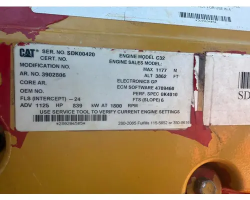 Caterpillar C-32 Engine Assembly