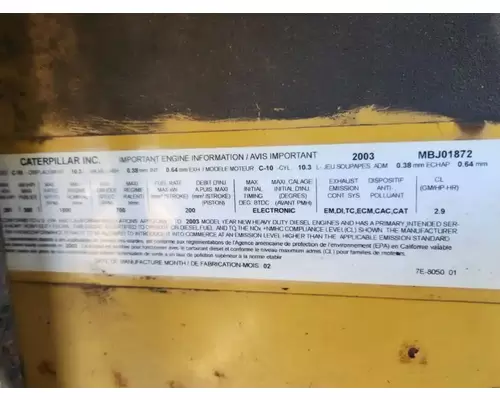 Caterpillar C10 Engine Assembly