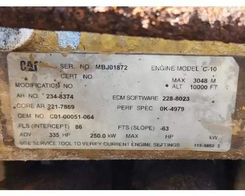 Caterpillar C10 Engine Assembly