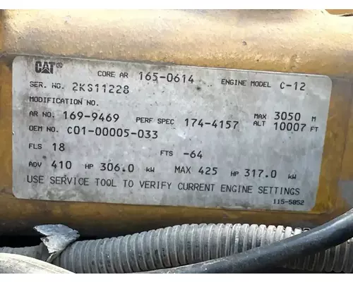 Caterpillar C12 Engine Assembly
