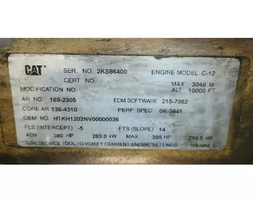 Caterpillar C12 Engine Assembly