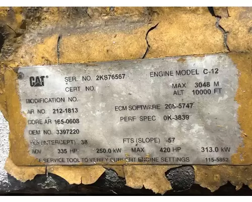 Caterpillar C12 Engine Assembly