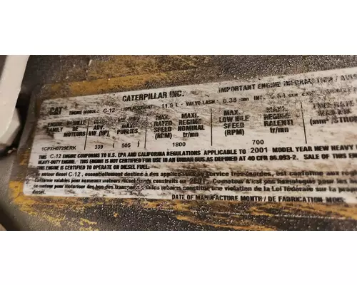 Caterpillar C12 Engine Assembly