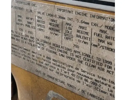 Caterpillar C12 Engine Assembly
