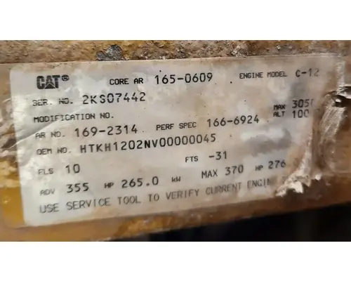 Caterpillar C12 Engine Assembly