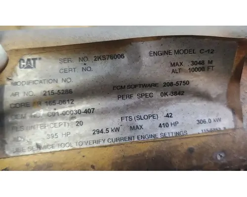 Caterpillar C12 Engine Assembly