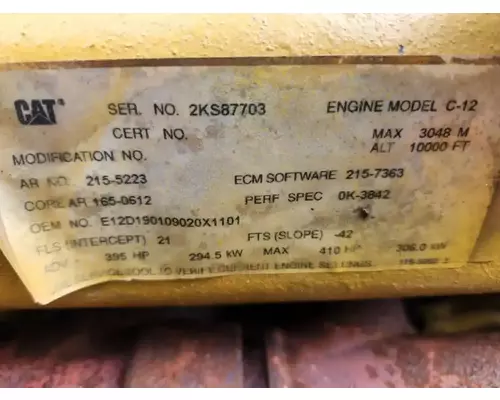 Caterpillar C12 Engine Assembly