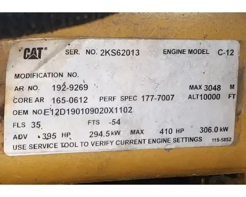 Caterpillar C12 Engine Assembly