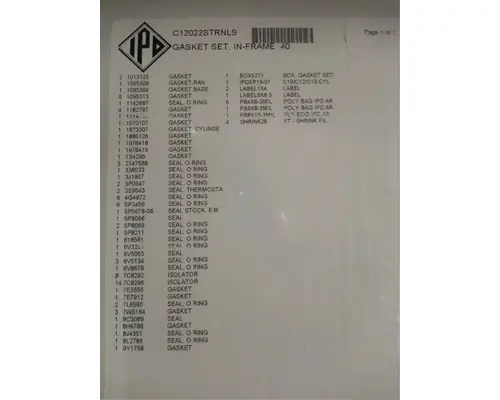 Engine Parts, Misc. Caterpillar C12 HOLST TRUCK PARTS