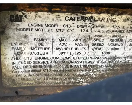 Caterpillar C13 Engine Assembly