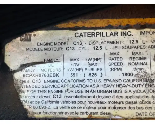 Caterpillar C13 Engine Assembly