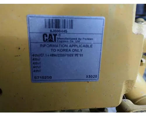 Caterpillar C7.1 Engine Assembly