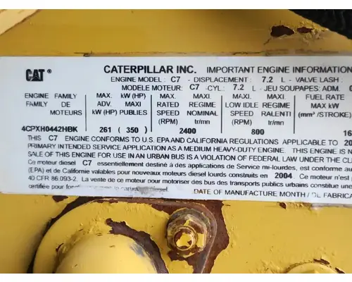 Caterpillar C7 Engine Assembly