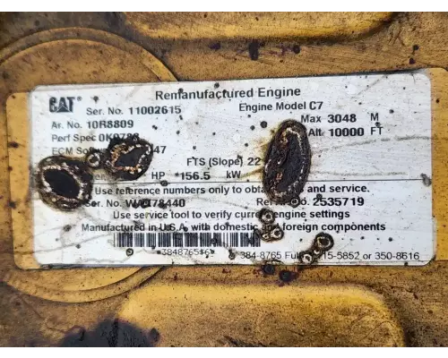 Caterpillar C7 Engine Assembly