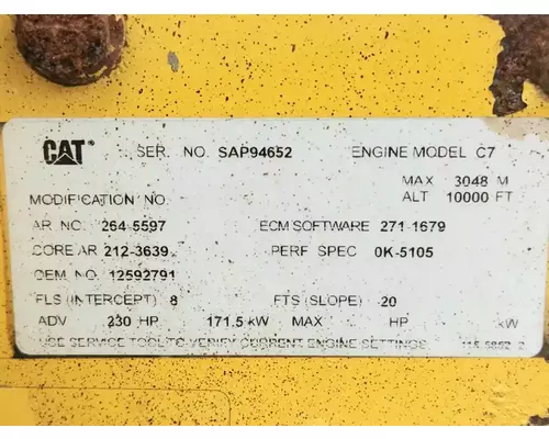 Caterpillar C7 Engine Assembly
