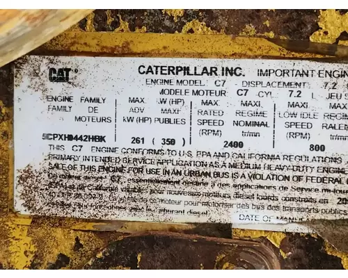 Caterpillar C7 Engine Assembly