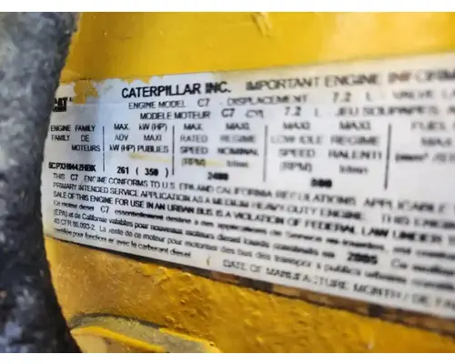 Caterpillar C7 Engine Assembly
