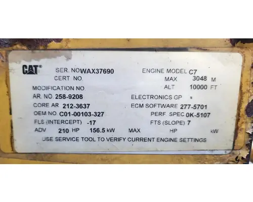 Caterpillar C7 Engine Assembly
