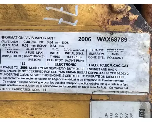 Caterpillar C7 Engine Assembly
