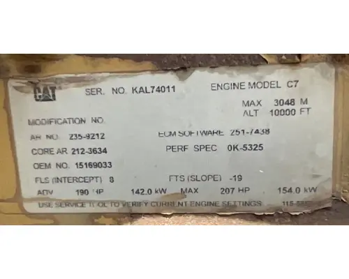 Caterpillar C7 Engine Assembly