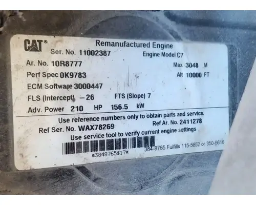 Caterpillar C7 Engine Assembly