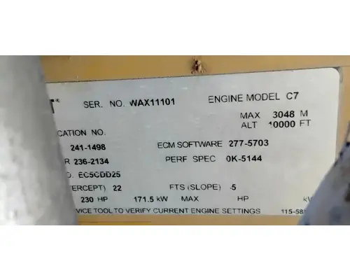 Caterpillar C7 Engine Assembly