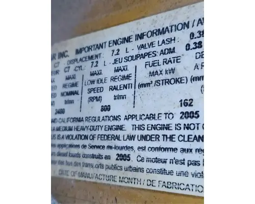 Caterpillar C7 Engine Assembly