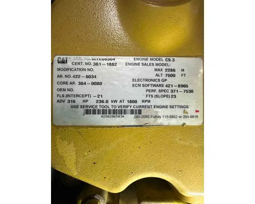 Caterpillar C9.3 Engine Assembly