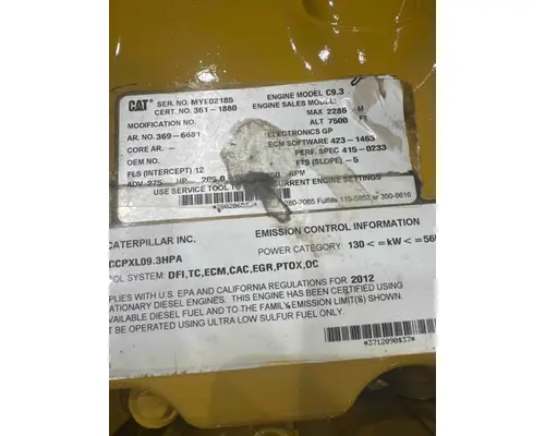 Caterpillar C9.3 Engine Assembly