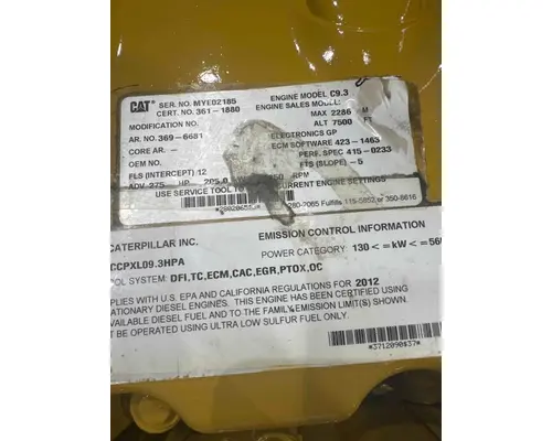 Caterpillar C9.3 Engine Assembly