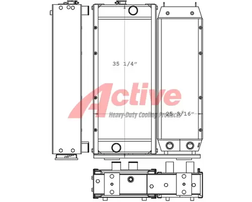 Cooling Assy. (Rad., Cond., ATAAC) Caterpillar D5G Active Radiator