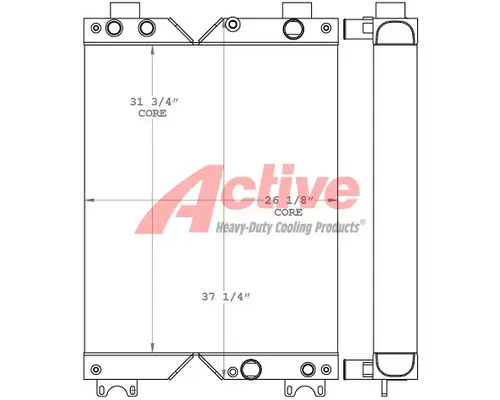 Cooling Assy. (Rad., Cond., ATAAC) Caterpillar D5K LPG Active Radiator