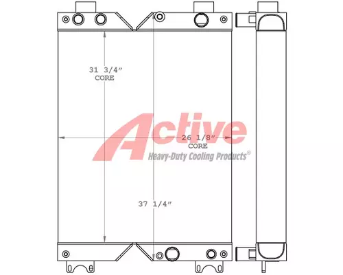 Cooling Assy. (Rad., Cond., ATAAC) Caterpillar D5K LPG Active Radiator